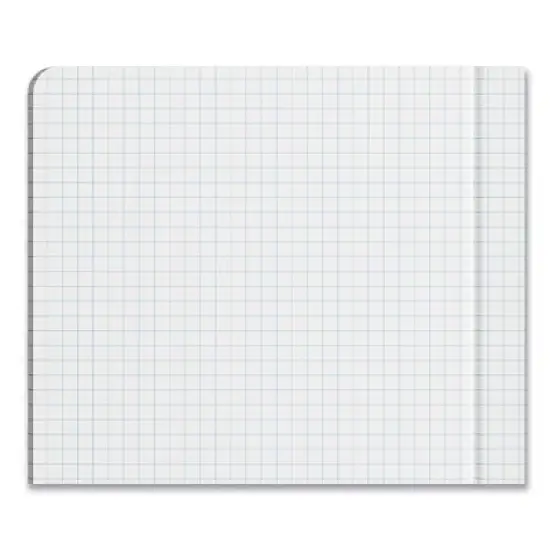 Universal Quad Rule Composition Book, Quadrille Rule (4 sq/in), Black Marble Cover, (100) 9.75 x 7.5 Sheets image {1}