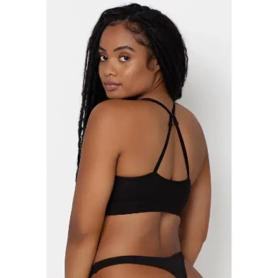 Smart & Sexy Women's Comfort Cotton Plunge Bralette image {5}