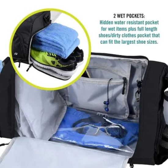 Ultimate Gym Bag The Durable Crowdsource Designed Duffel Bag with 10 Optimal Compartments image {3}