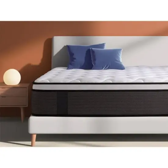 PAGED 10 Inch Hybrid Mattress Memory Foam Mattress with Breathable Cool Cover for Comfortable Sleep image {5}