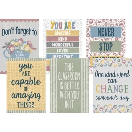 Teacher Created Resources&reg; Classroom Cottage Positive Posters, Set of 6 image {4}