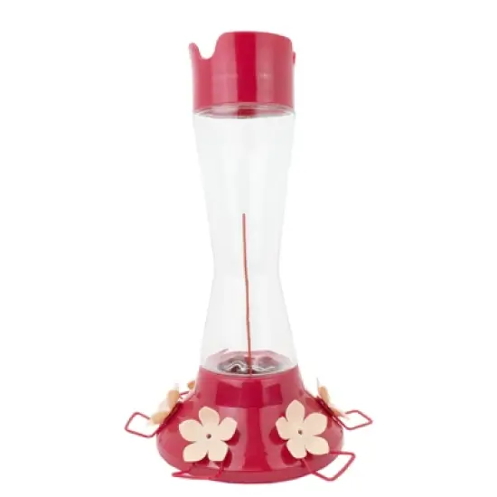 Perky-Pet Hummingbird 20 oz Glass/Plastic Pinch-Waist Nectar Feeder 6 ports (Case of 2) image {1}