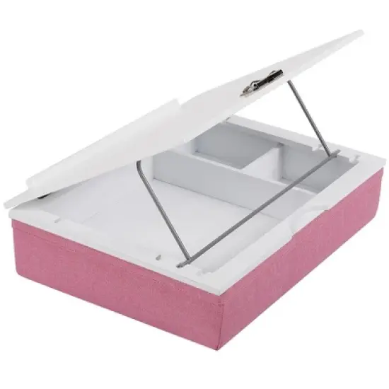 BIRDROCK HOME Lap Desk with Storage and Cushion (Pink) image {1}