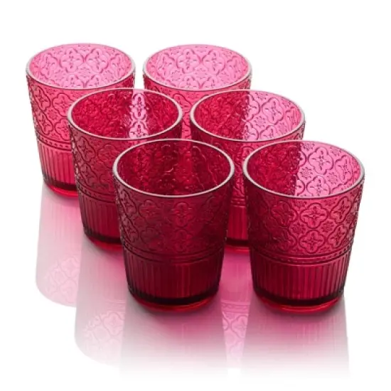 Certified International (Set of 6) 16oz Acrylic Dof Glasses Victoria image {10}