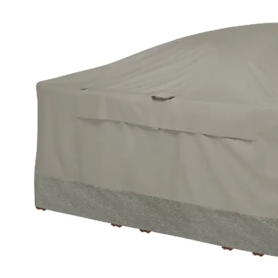 90" Outdoor Square Table & Chair Cover with Integrated Duck Dome - Duck Covers image {2}