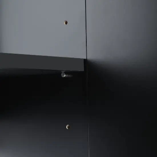 Modern Sideboard, Buffet Cabinet with Metal handles & Legs-ModernLuxe image {11}