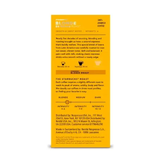 Starbucks Nespresso OL Espr Variety Pack 30Ct image {3}