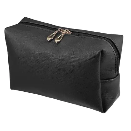 Unique Bargains PU Leather Waterproof Makeup Bag Cosmetic Case Makeup Bag for Women S Size 1 Pc image {8}