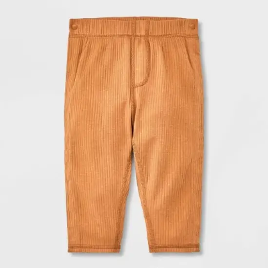 Baby Adaptive Side Snap Pants - Cat & Jack&trade; Brown image {4}