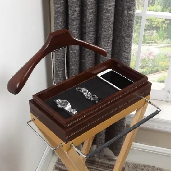 Proman Products Laguna Valet Medium Walnut image {3}