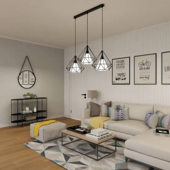 Contemporary Metal Console Table Black - Olivia & May image {14}