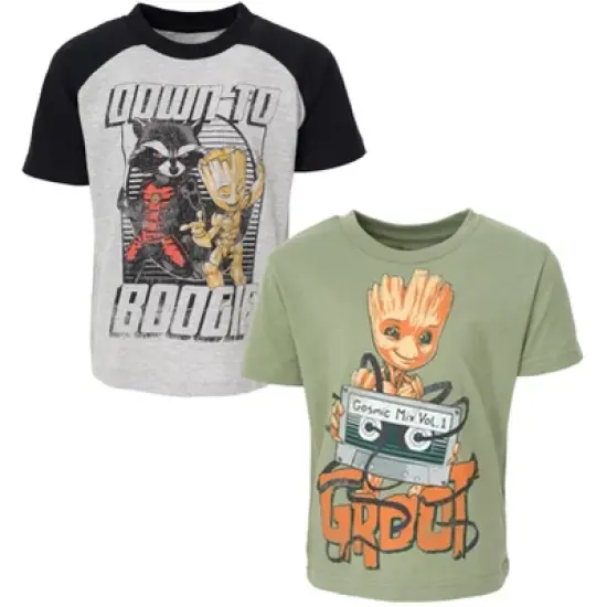 Marvel Avengers Rocket Raccoon Groot 2 Pack T-Shirts Little Kid to Big Kid  image {12}