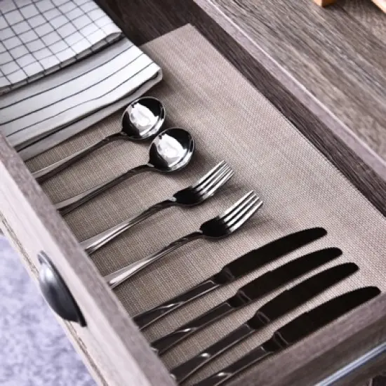 HOMCOM 72" Traditional Freestanding Kitchen Pantry Cupboard with 2 Cabinet, Drawer and Adjustable Shelves image {7}