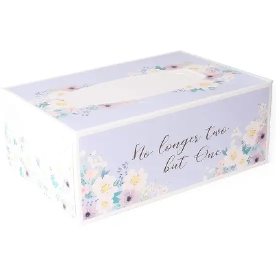 Sparkle and Bash 8 Pack Wedding Facial Tissue Box Set, 3-Ply, 100 Sheets/Box, 800 Sheets Total image {4}