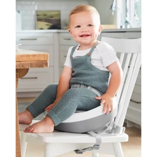 Skip Hop Sleek Booster Seat - Gray/White image {8}