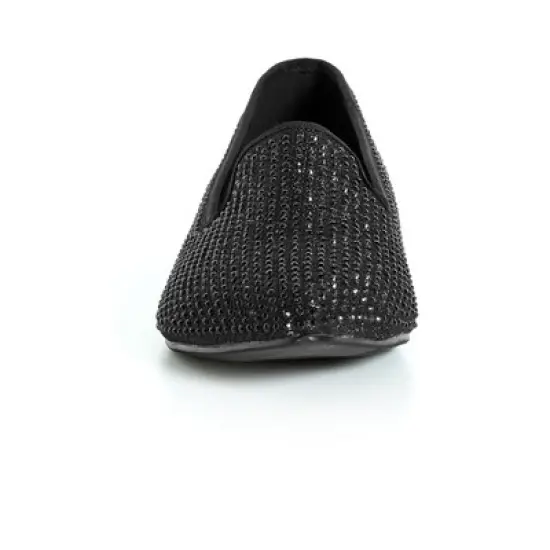 Women's WIDE FIT Maya Flat Shoe - black | AVENUE image {4}