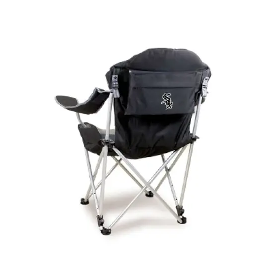 MLB Chicago White Sox Reclining Camp Chair - Black with Gray Accents image {3}