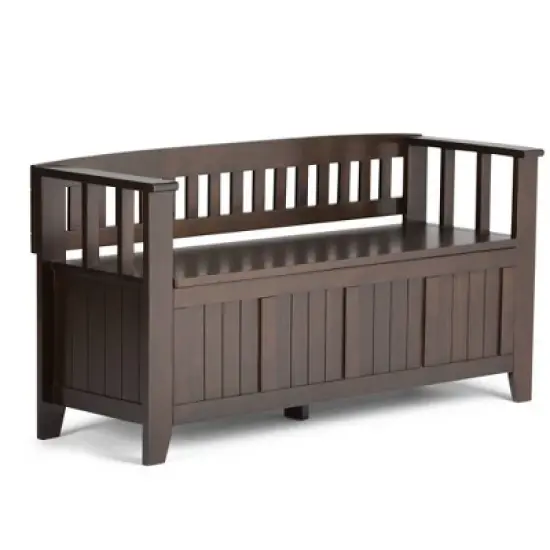 Normandy Solid Wood Entryway Storage Bench - Wyndenhall image {10}