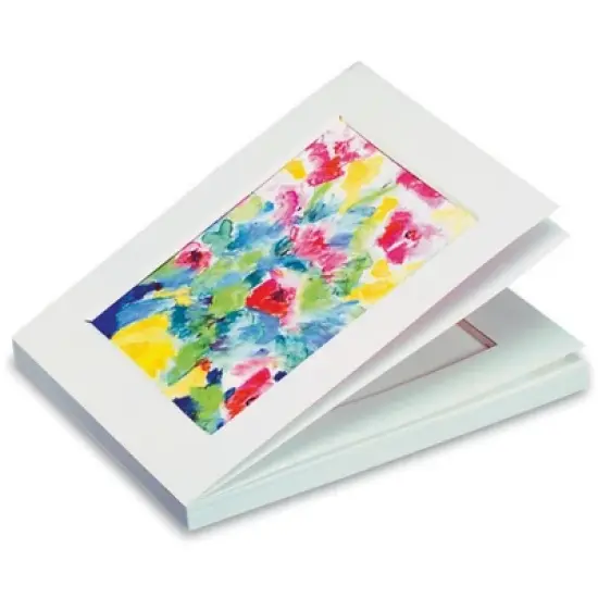 Stu Art Budget Ready Mats with Back, 11 x 14 Inches, White, Pack of 25 image {1}