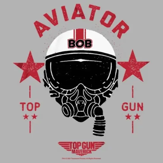 Boy's Top Gun: Maverick Aviator Bob Helmet T-Shirt image {1}