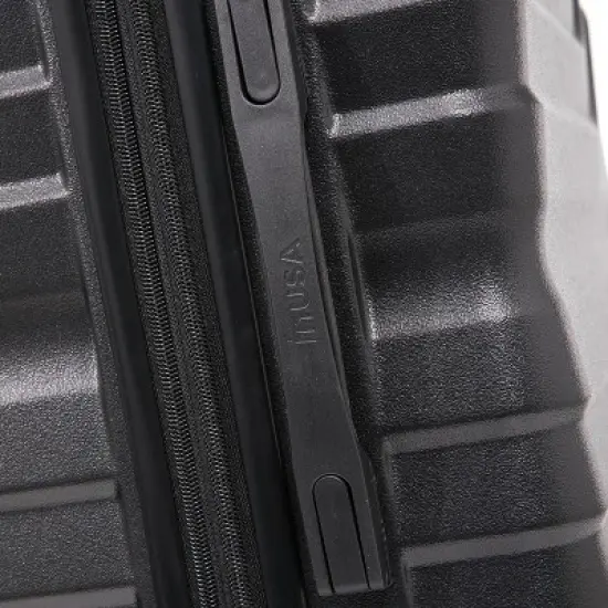 InUSA Aurum Lightweight Hardside Carry On Spinner Suitcase - Black image {8}