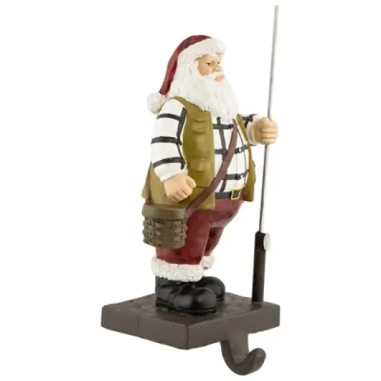 Northlight 8.5" Rustic Fisherman Santa Christmas Stocking Holder image {1}