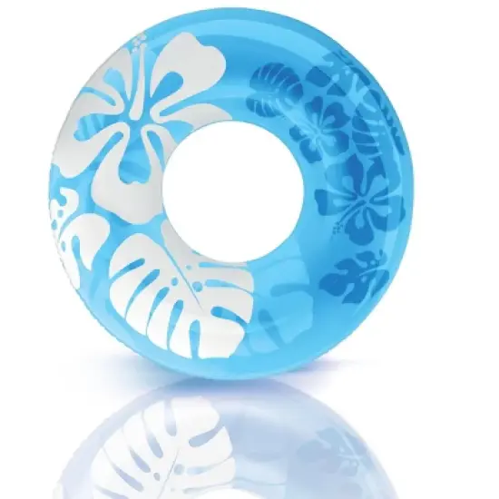 Intex 36 Inch Transparent Inflatable Round Swimming Pool Ring Float (2 Pack) image {5}