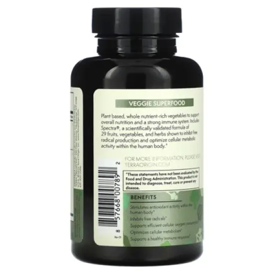 Terra Origin Veggie Superfood, 90 Capsules image {2}