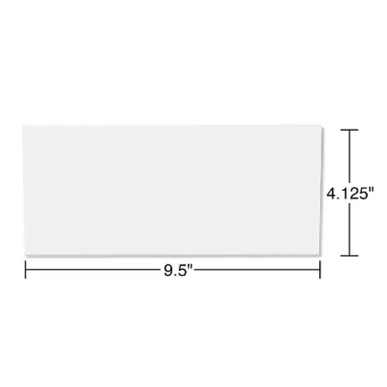 MyOfficeInnovations Gummed Security Tint #10 Envelope 4-1/8" x 9-1/2" White 500/BX 200519 image {2}