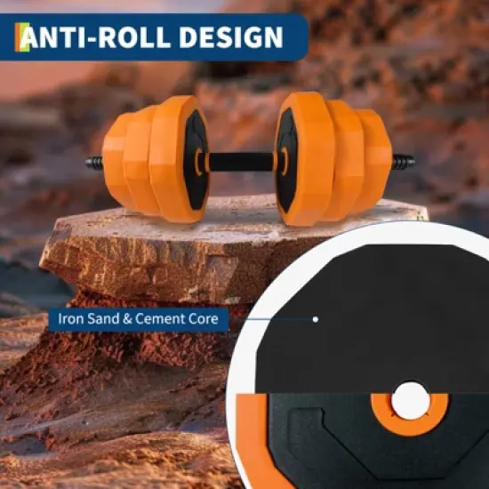 4 in 1 Adjustable Weight Dumbbell Set, 44/66/88lbs Free Weight Set with Connector, Dumbbells Set Used as Barbell, Kettlebell, Push up Stand image {2}