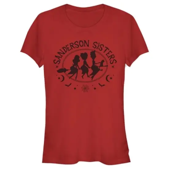Junior's Disney Hocus Pocus Sanderson Sisters Broom Silhouette T-Shirt image {2}
