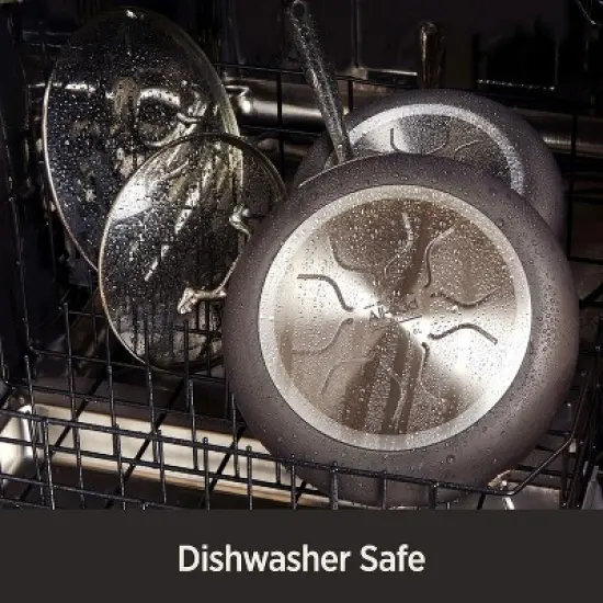 All-Clad HA1 Hard Anodized Nonstick Saute Pan with Lid and Fry Pan Set 4 Quart, 10 Inch image {1}