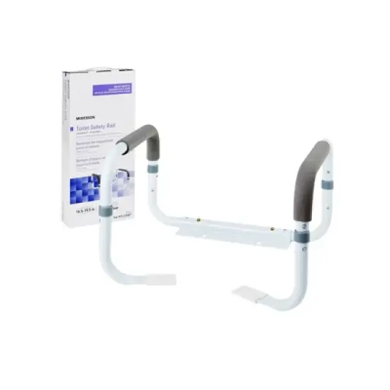 McKesson Toilet Safety Rail Steel White image {4}