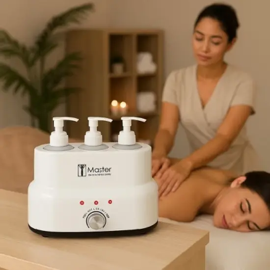 Master Massage 3 Bottle Oil/Lotion Bottle Warmer w/Auto-Temperature image {6}