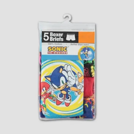Boys' Sonic the Hedgehog 5pk Underwear image {1}