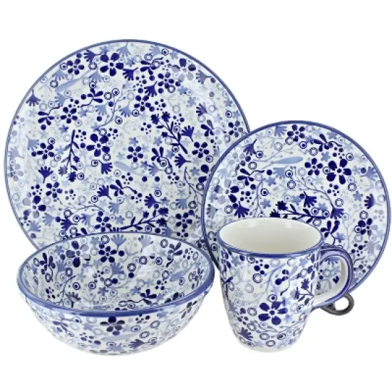 Blue Rose Polish Pottery Manufaktura Dinnerware (16PC) image {3}