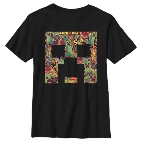 Boy's Minecraft Creeper Collage T-Shirt image {4}