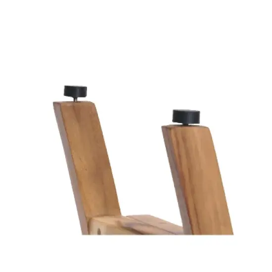 EcoDecors&reg; Harmony&reg; 30" Teak Wood Shower Bench with LiftAide&reg; Arms in EarthyTeak Finish image {4}