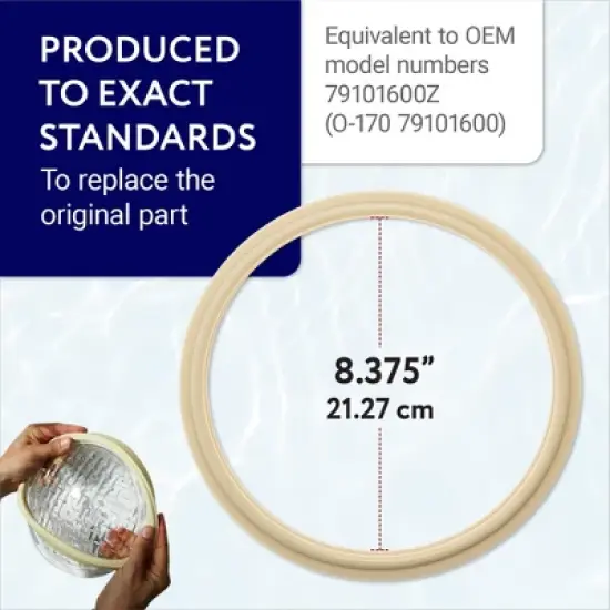 Impresa [2 Pack] Light Lens Gasket for Pentair 8 3/8" 79101600Z image {3}