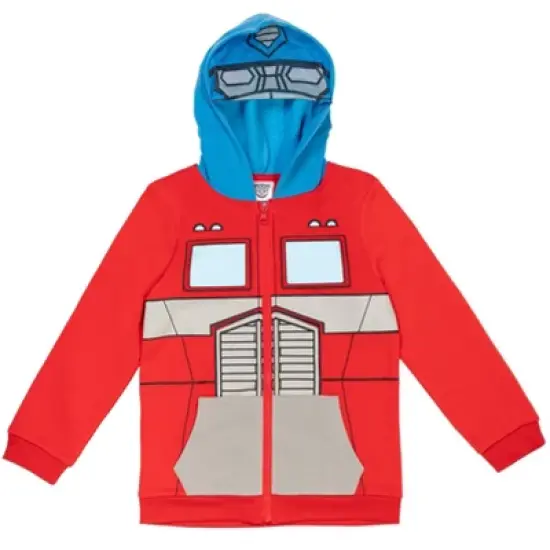 Transformers Optimus Prime Bumblebee Megatron Fleece Zip Up Hoodie Little Kid to Big Kid image {7}