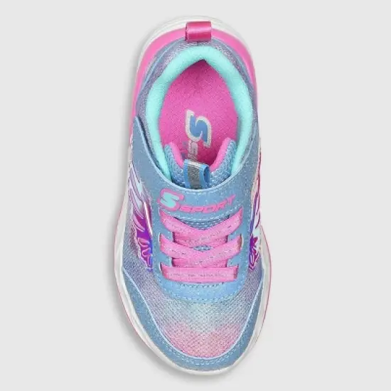 S Sport By Skechers Toddler Girls' Heidy Butterfly Print Sneakers - Periwinkle Blue image {2}