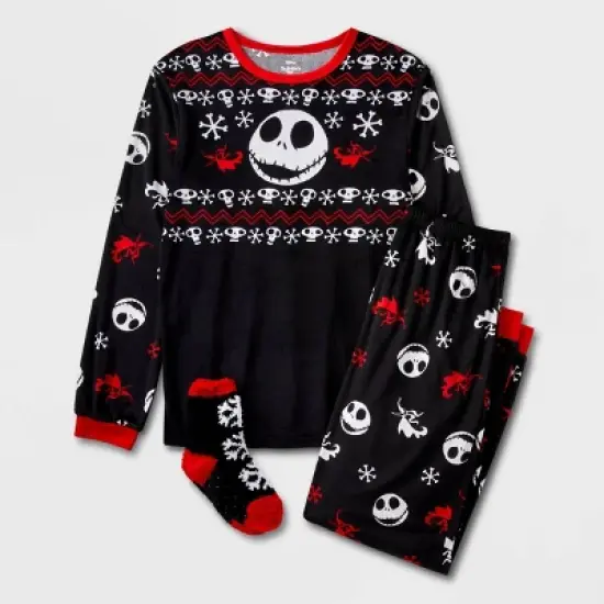 Boys' The Nightmare Before Christmas 2pc Pajama Set with Socks - Black image {4}