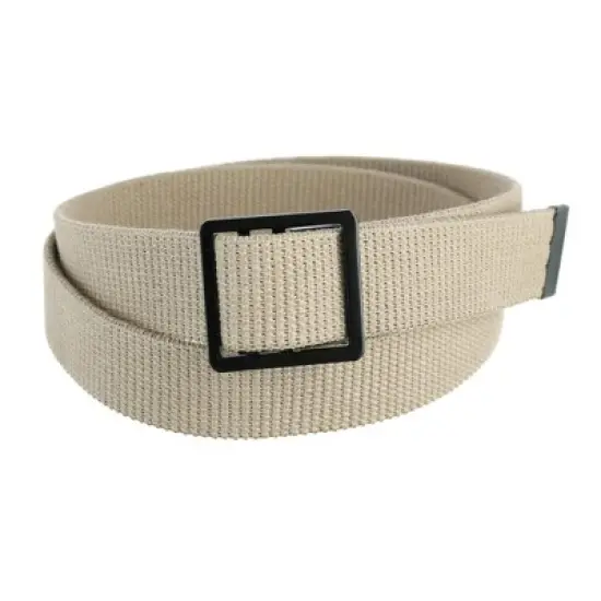 CTM Men's Military Grade Belt with Open Face Buckle image {3}