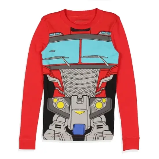 Transformers Boys' Optimus Prime Costume Character TV Show Sleep Pajama Set Multicolored image {2}