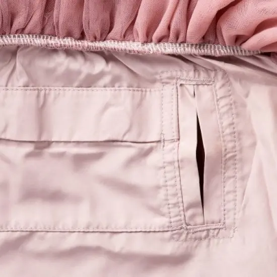 Toddler Girls' Adaptive Long Sleeve Star Velour to Tulle Dress - Cat & Jack&trade; Dusty Pink image {3}