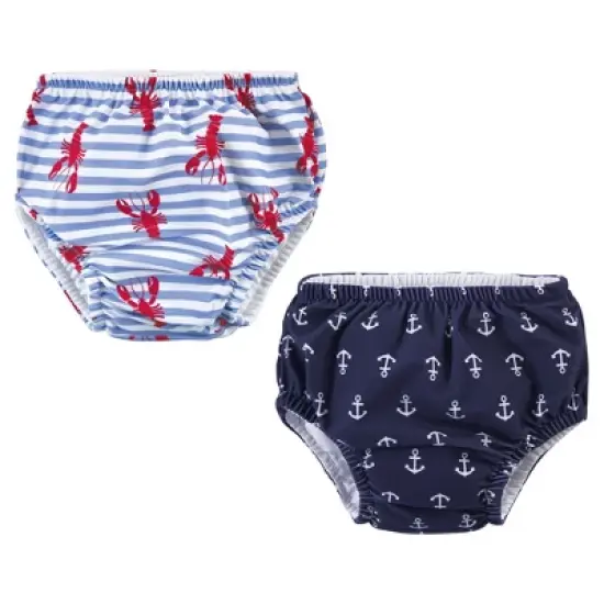 Hudson Baby Infant and Toddler Boy Swim Diapers, Anchors image {4}