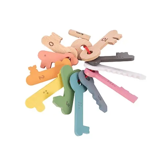 Tickit Rainbow Wooden Keys, Set of 11 image {2}