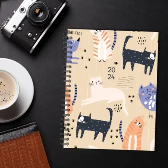 Willow Creek Press 2024 Weekly Planner 8.5"x6.5" Softcover Purrfect image {4}