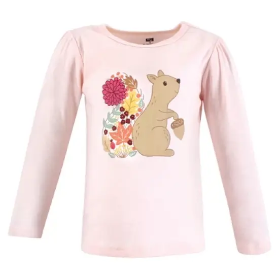 Hudson Baby Infant and Toddler Girl Long Sleeve T-Shirts, Fall Pumpkin Spice image {3}