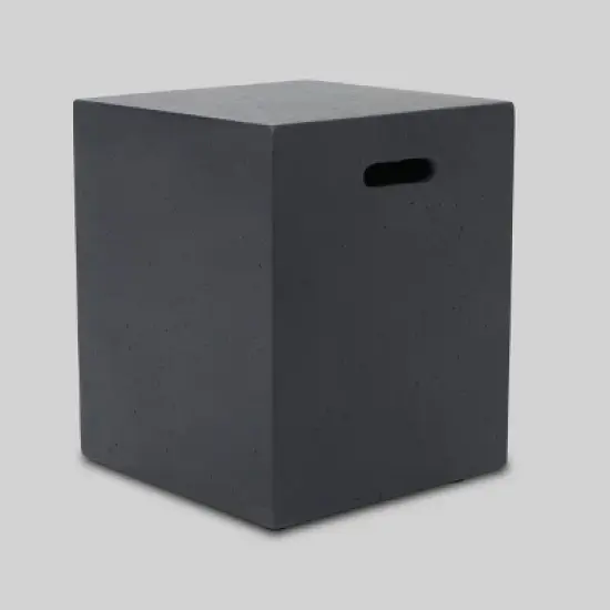 Cape Coral 3pc Aluminum and Rectangular MGO Fire Table Set - Gray - Christopher Knight Home image {5}